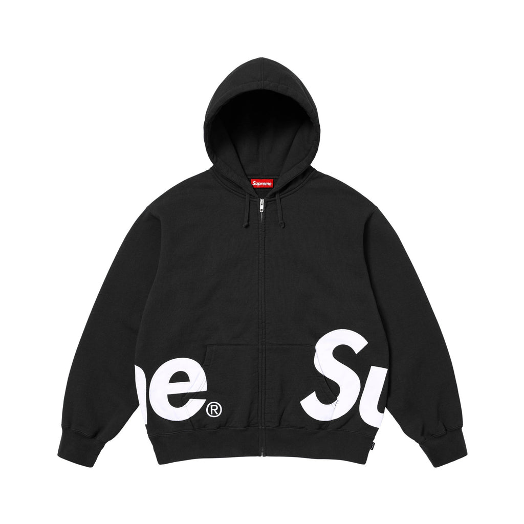 SUPREME 25SS BIG LOGO ZIP UP (BLACK)