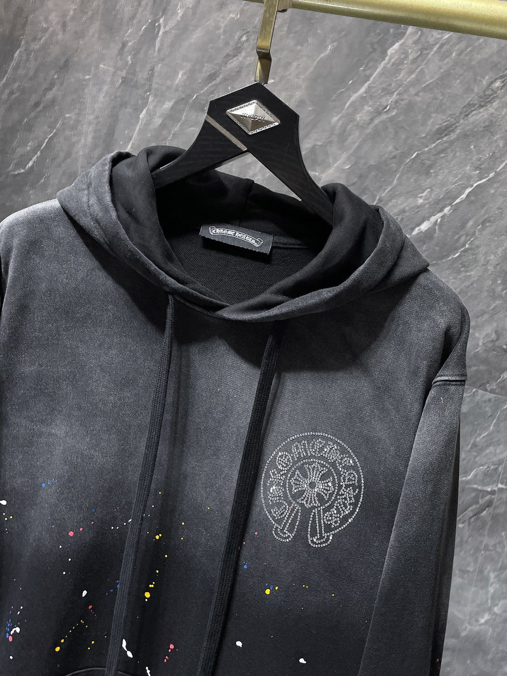 CHROME HEARTS RHINESTONE HOODIE