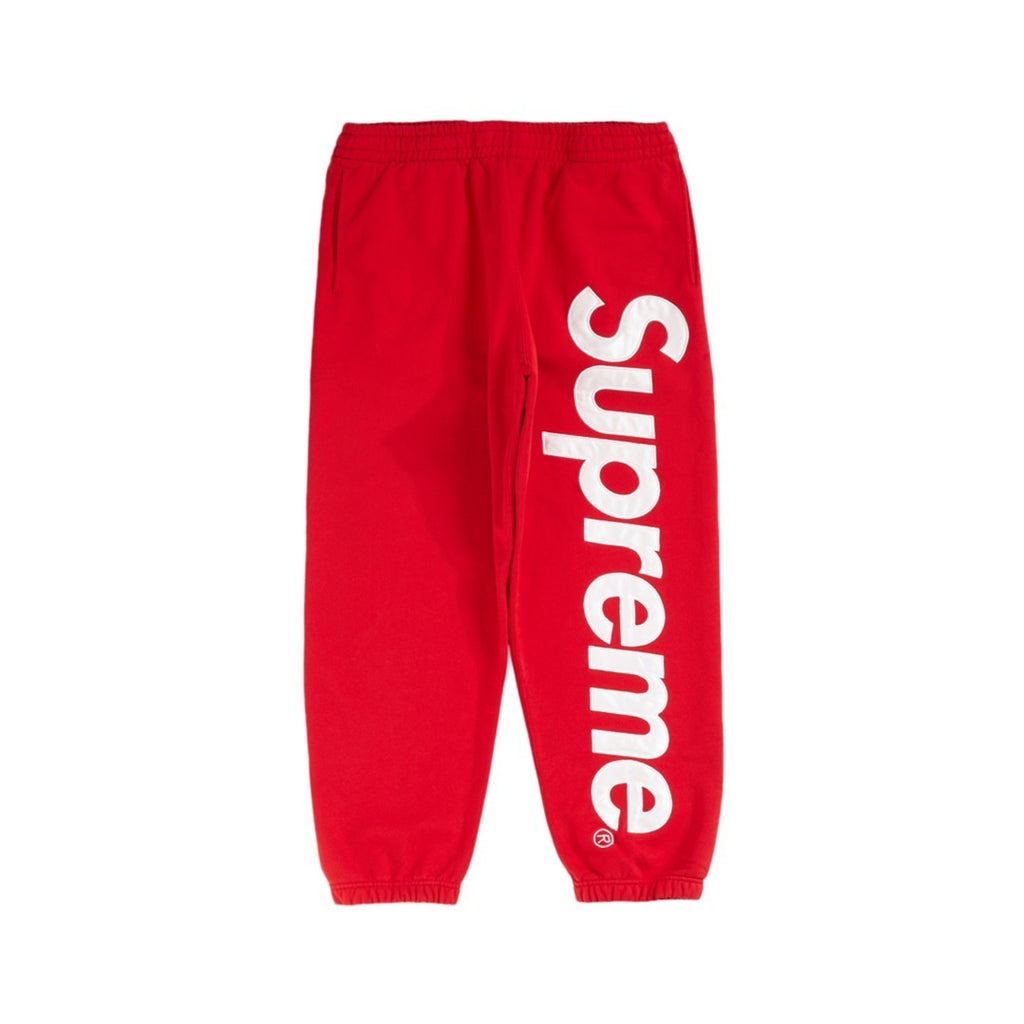 SUPREME 22FW SATIN APPLIQUE SWEATPANTS