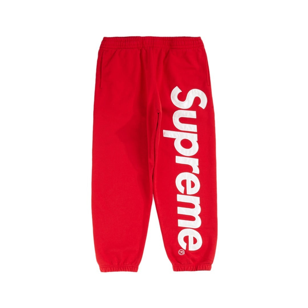 SUPREME 22FW SATIN APPLIQUE SWEATPANTS