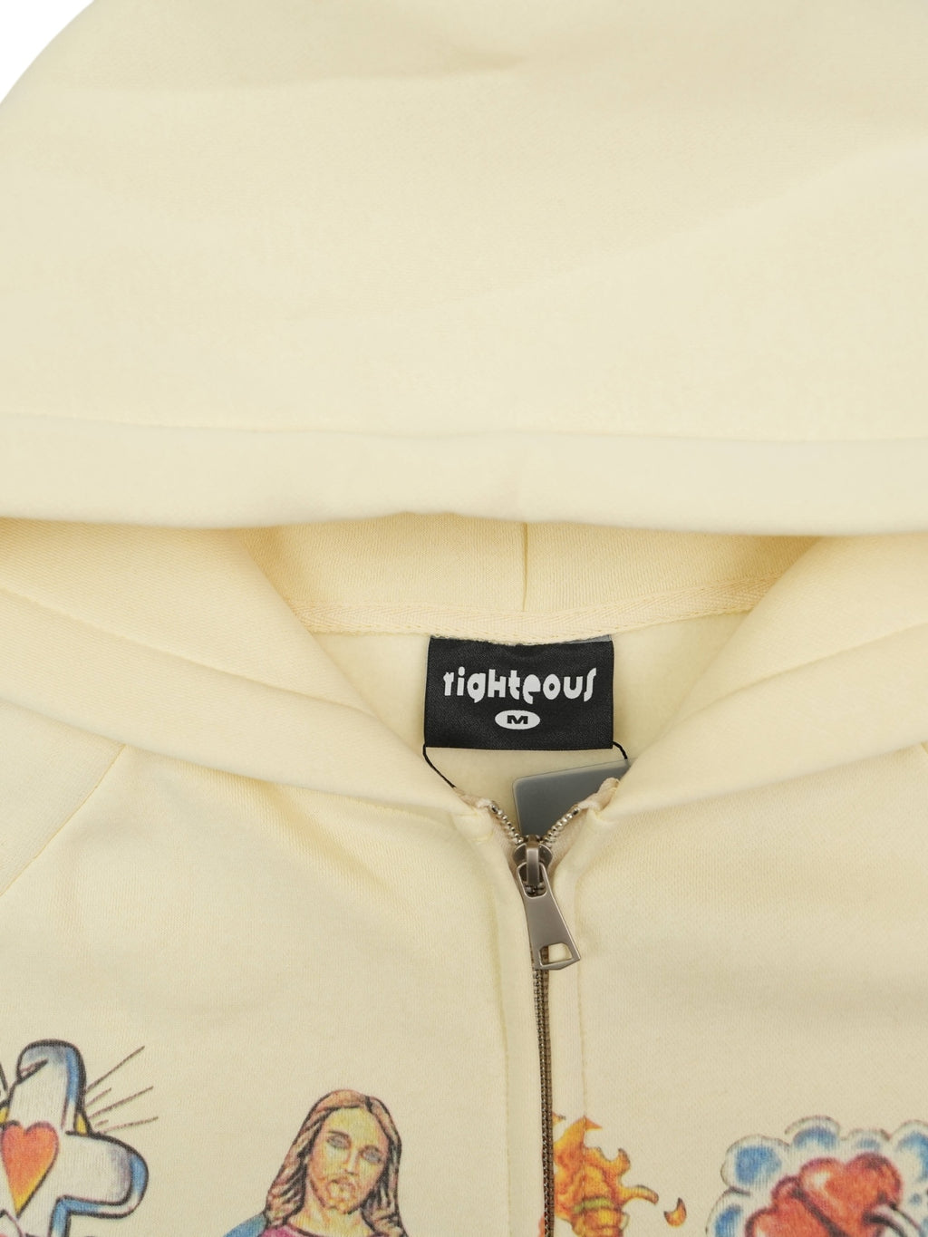 WE ARE RIGHTEOUS ZIP UP / CREAM