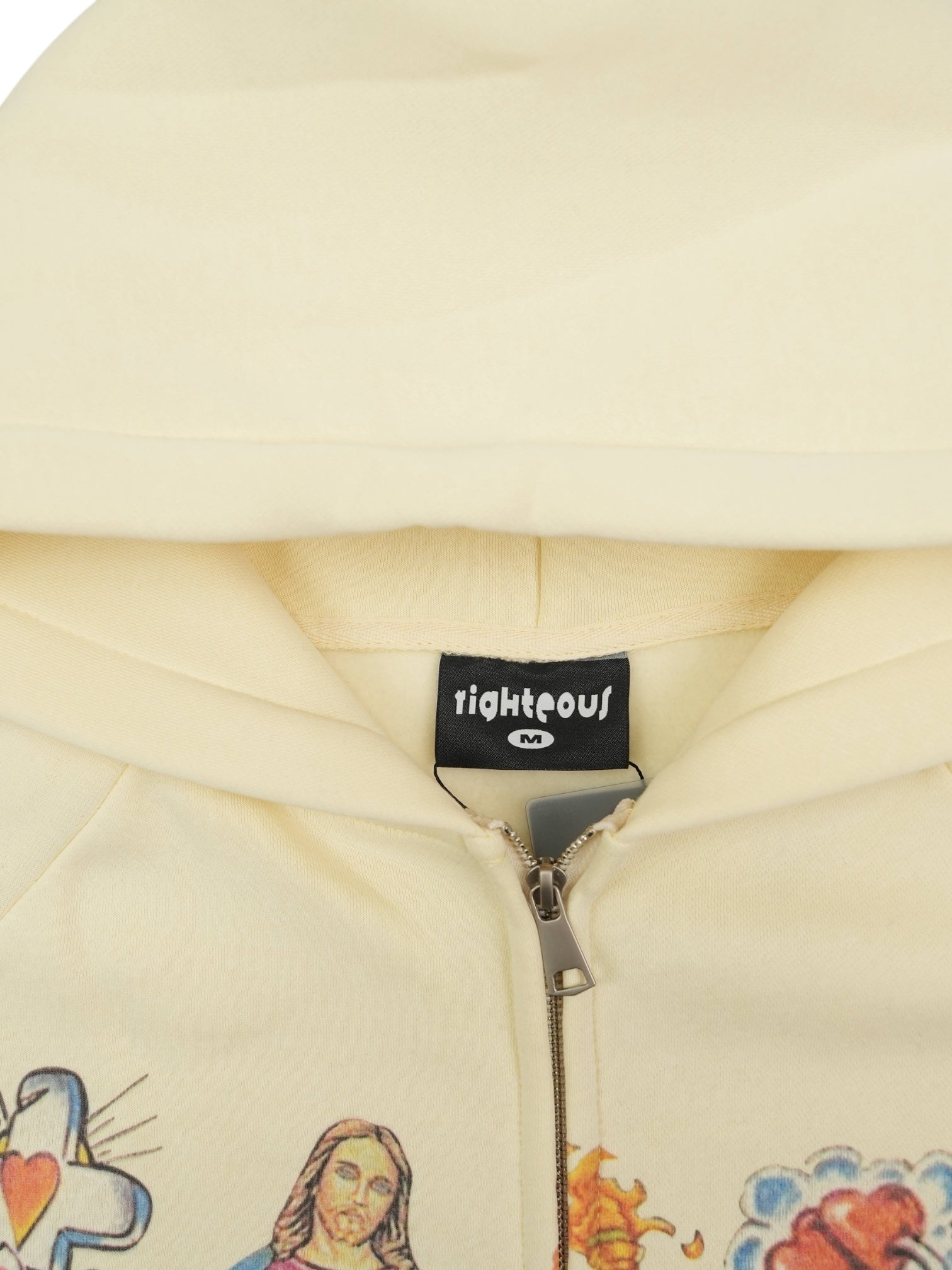 WE ARE RIGHTEOUS ZIP UP / CREAM
