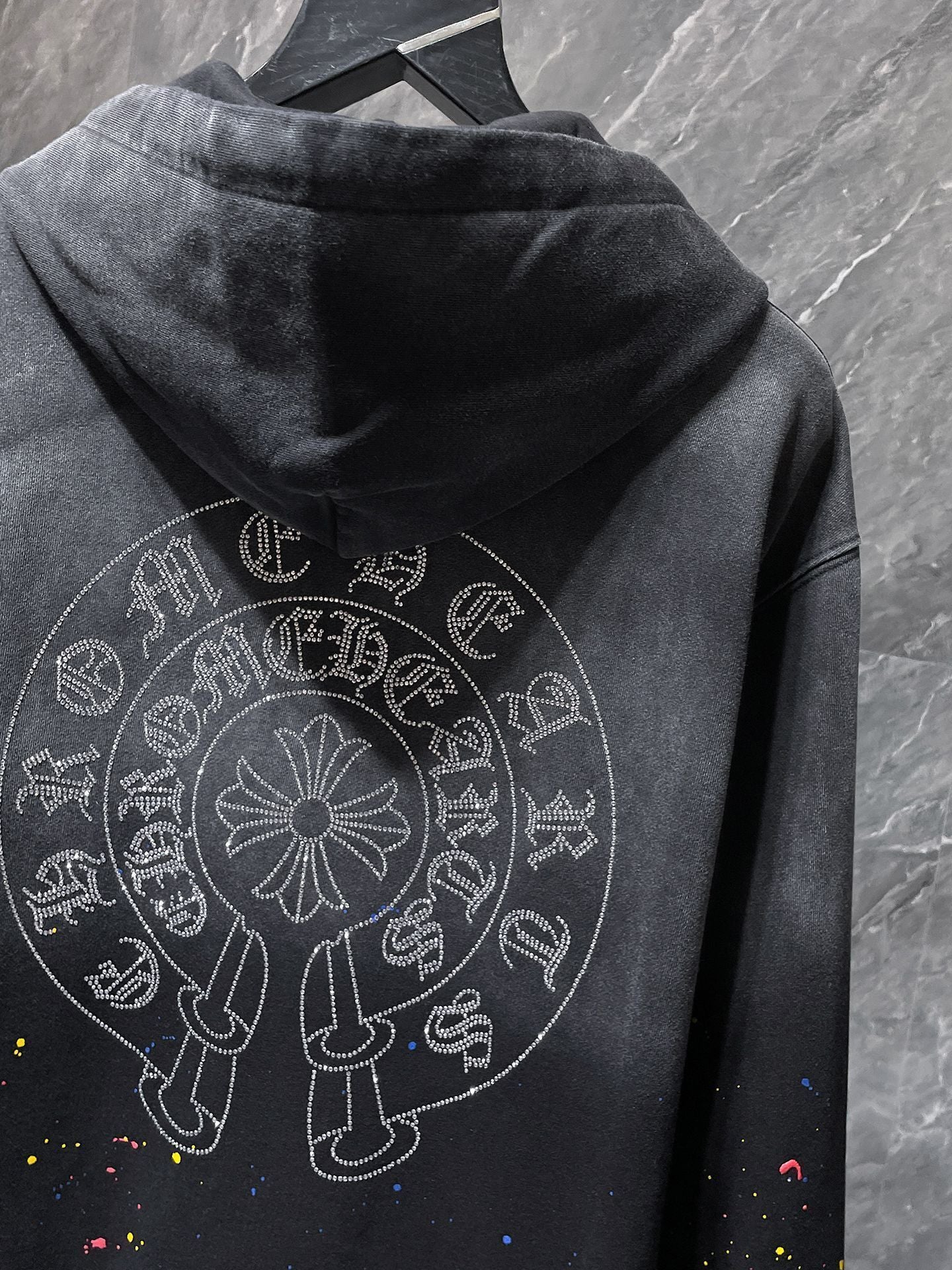 CHROME HEARTS RHINESTONE HOODIE