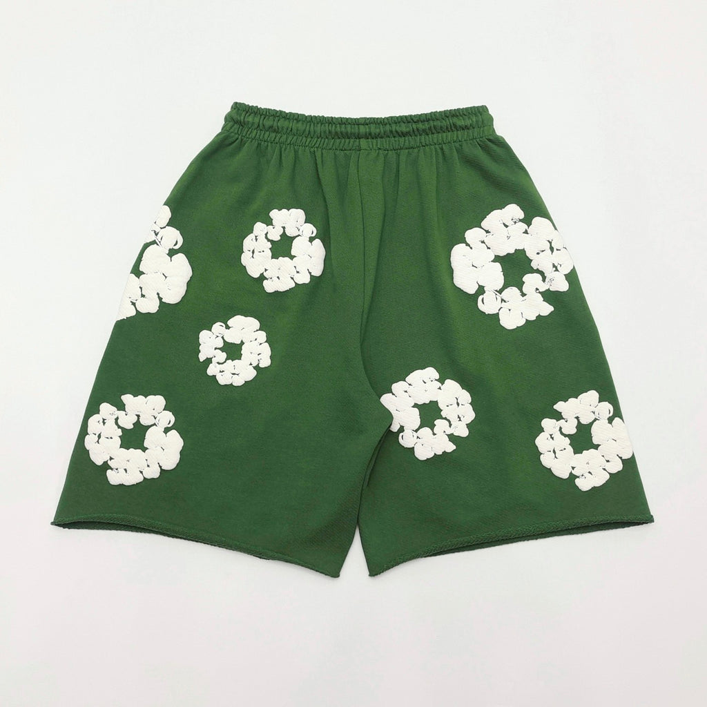 Denim Tears Cotton Wreath Shorts Green
