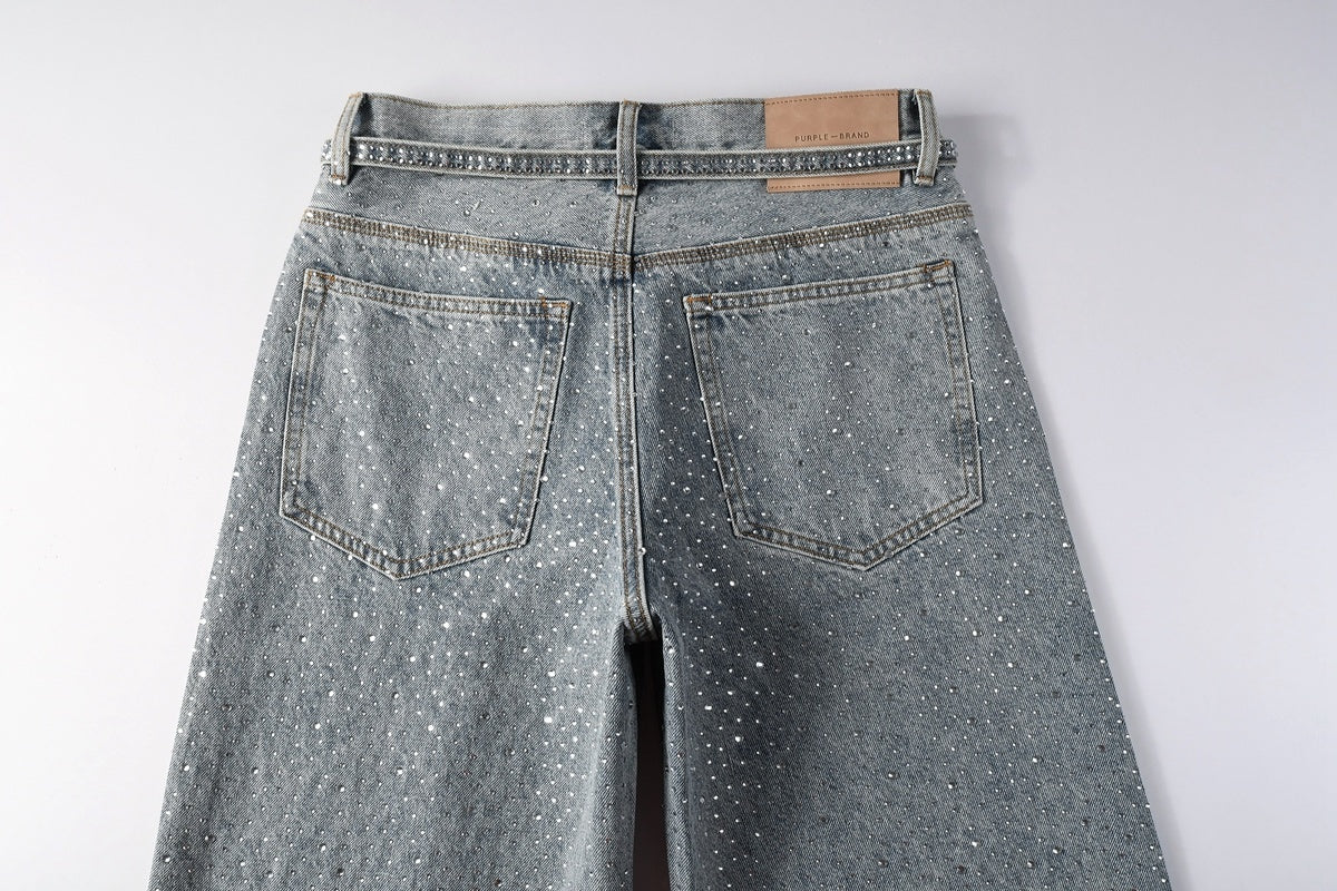 MEN DENIM RHINESTONES JEANS