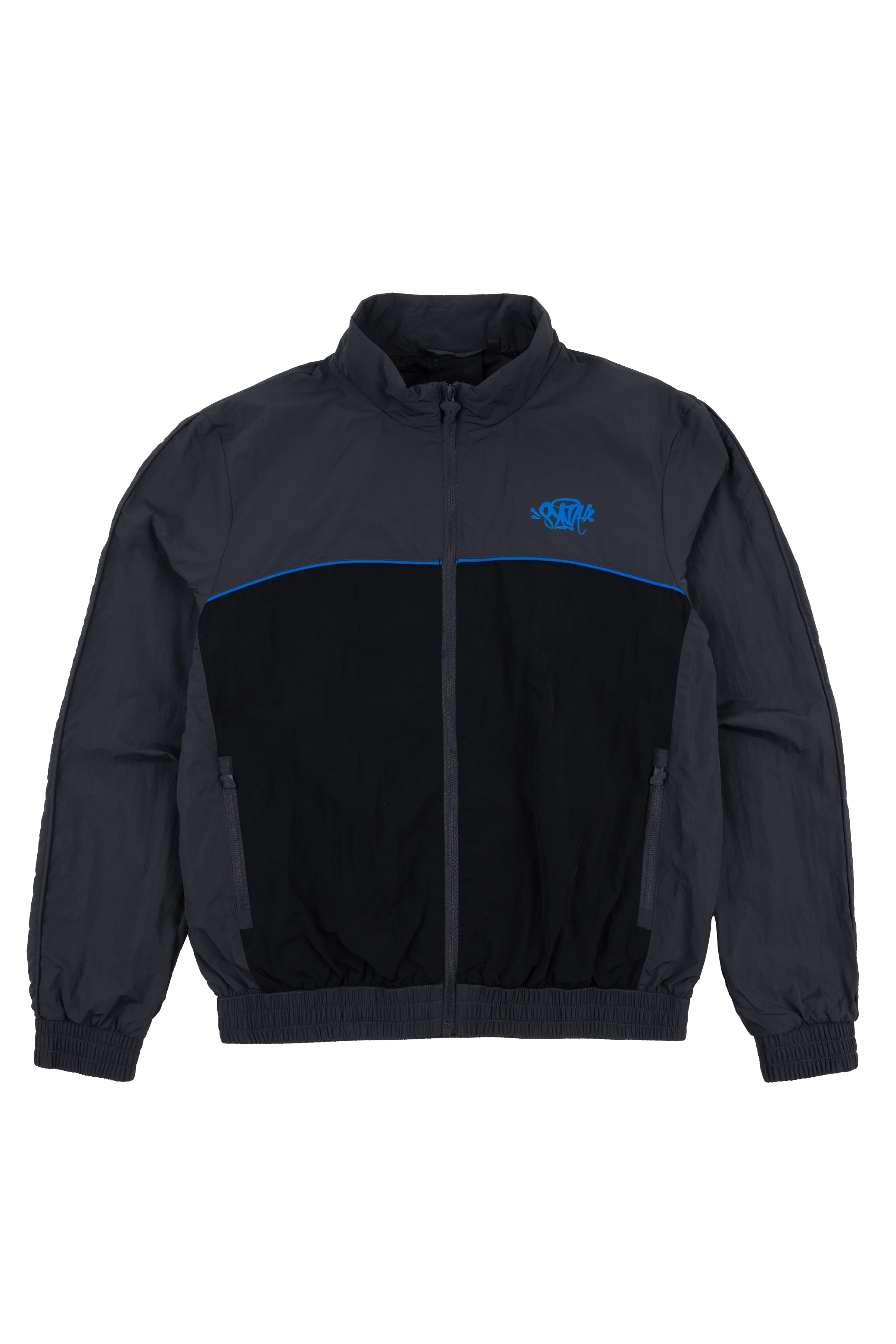 TEAM SYNA PIPE TRACK JACKET - GREY/BLACK/COBALT