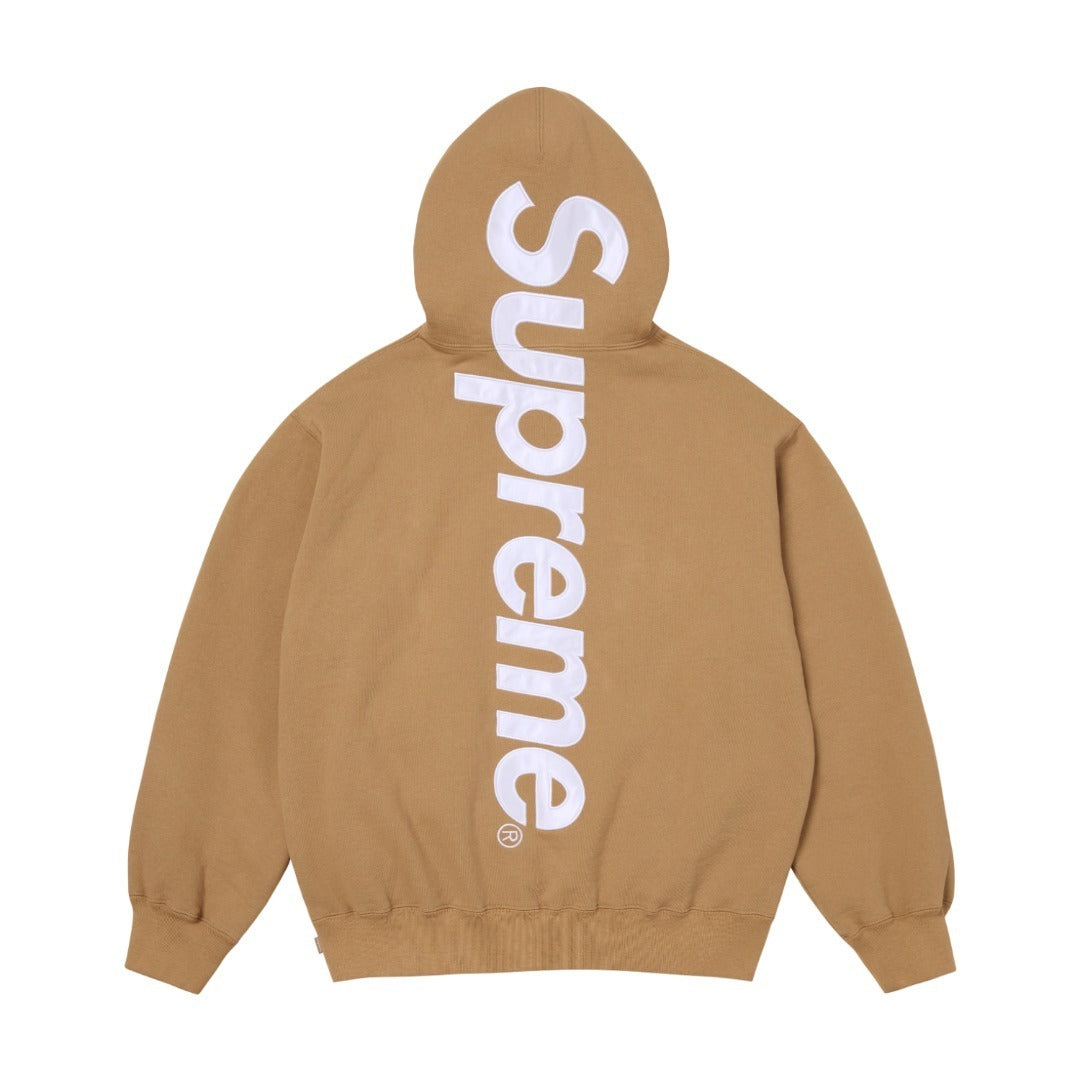 SUPREME 22FW SATIN APPLIQUE HOODIE