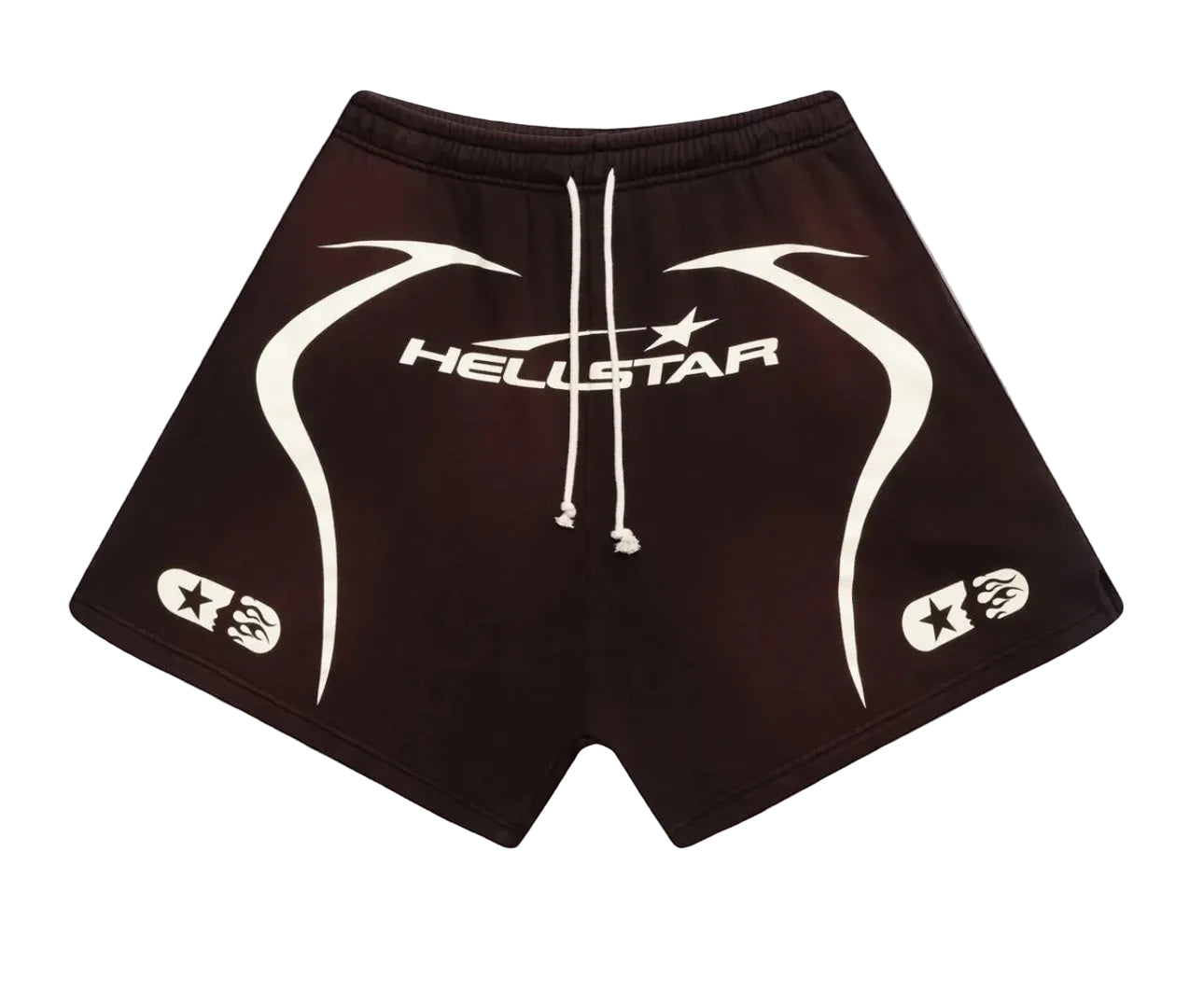 HELLSTAR SPORTS WARM UP SHORTS BROWN 🔝