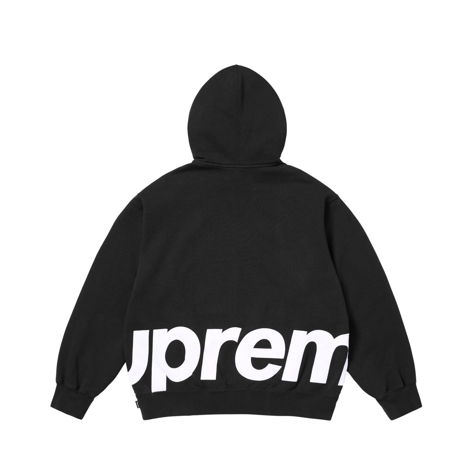 SUPREME 25SS BIG LOGO ZIP UP (BLACK)