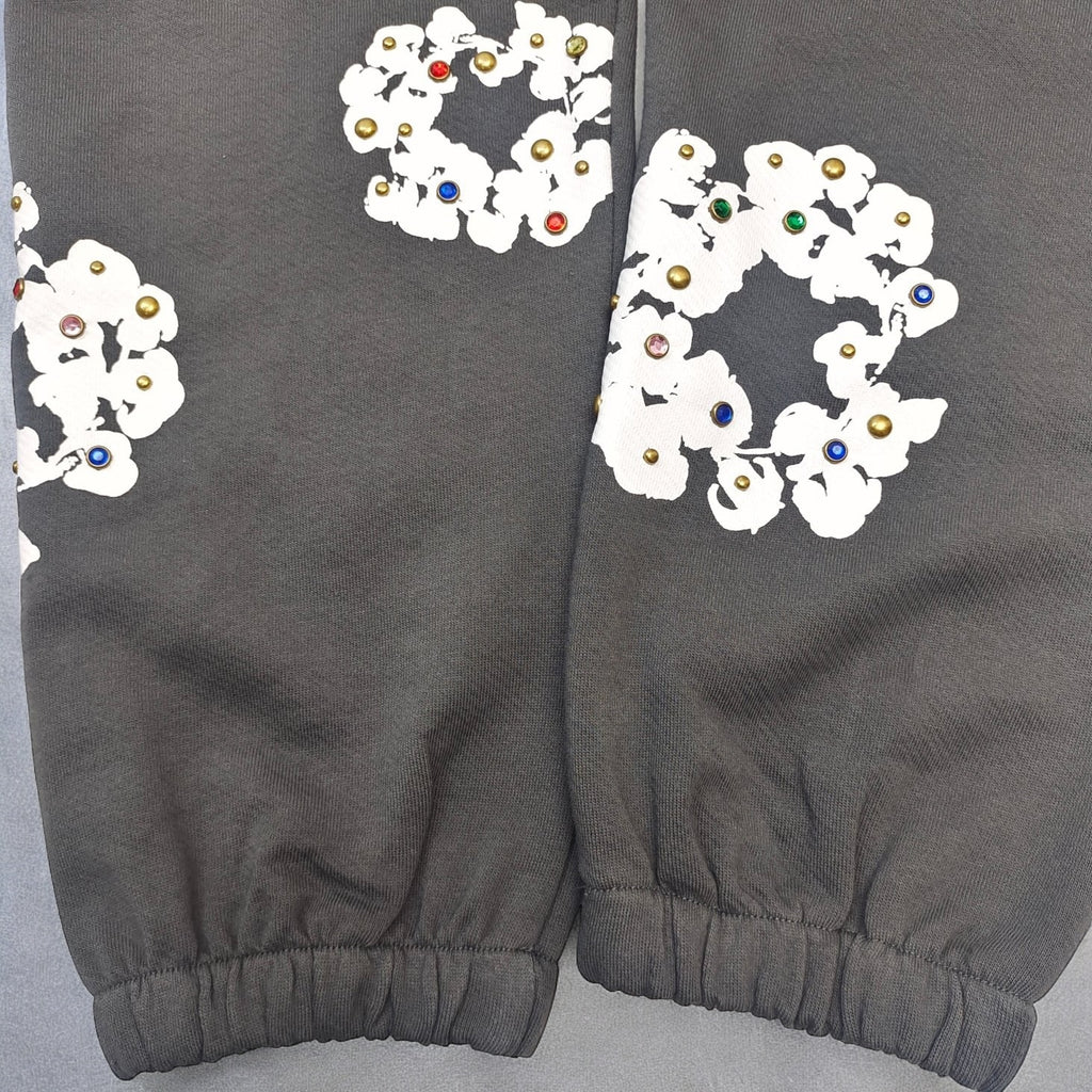 Denim Tears ‘Rhinestone cotton wreath’ Sweatpants