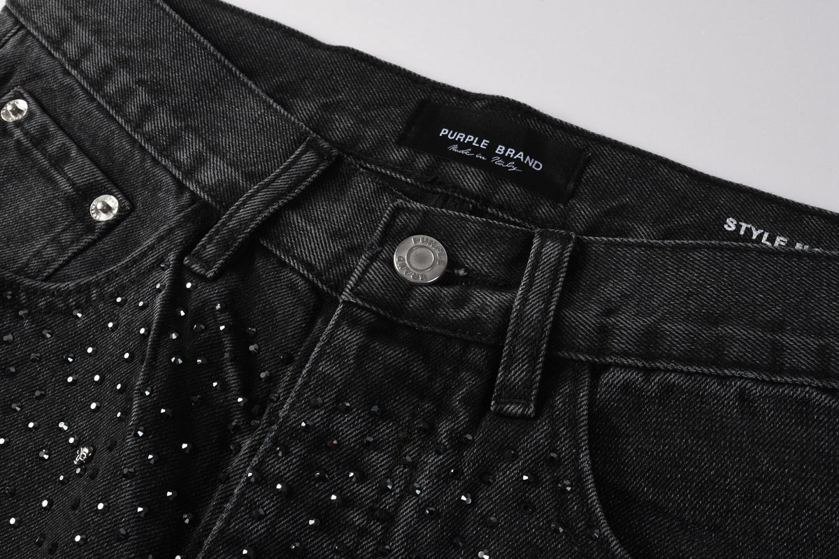 PURPLE MEN FASHION RHINESTONES JEANS “Baggy”